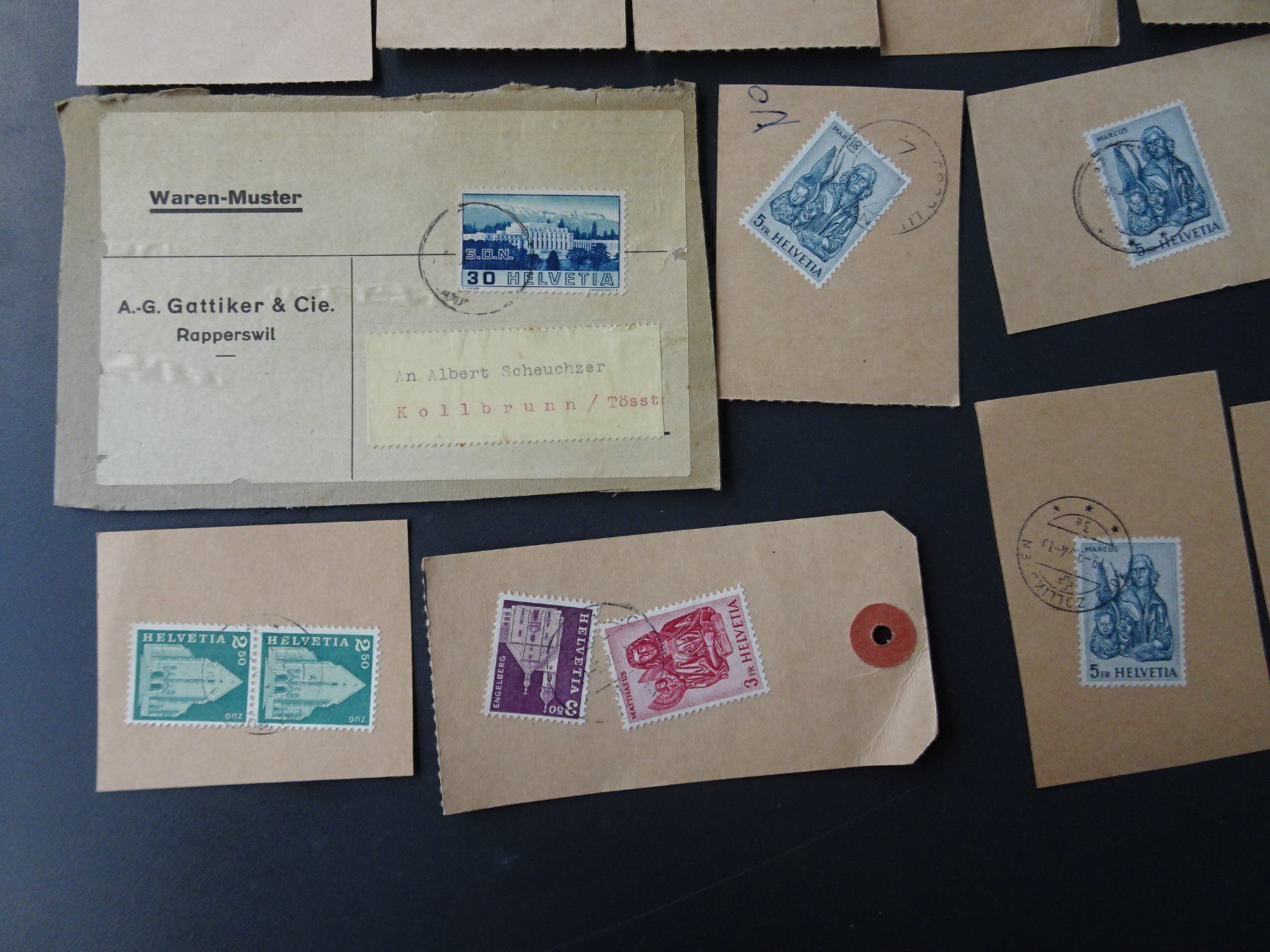 Tous les timbres: Div. Paket-Etiketten – D'occasion à Aadorf par Chnorli-Furz 4