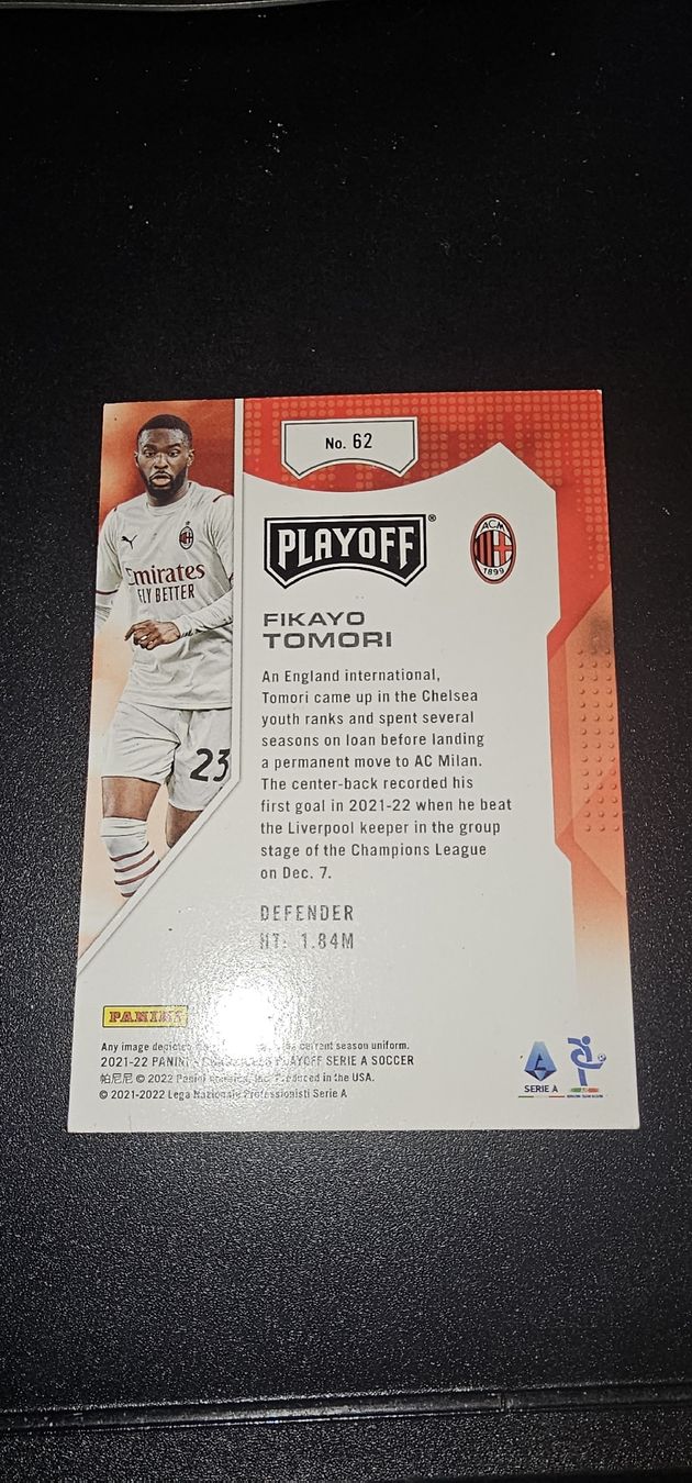 Panini Carte collezionabili: Fikayo Tomori AC Milan NO62 Panini – Nuovo (secondo la descrizione) da Zollikofen venduto da TonisRetroResale 1
