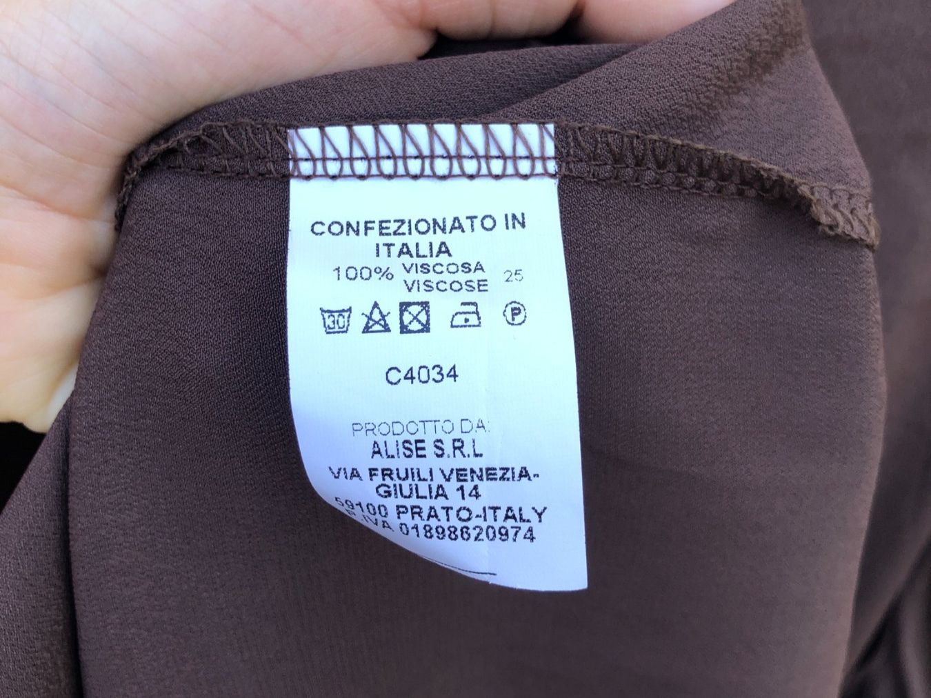 Camicette: aNYcase Bluse Langarm Brau – Usato da Wädenswil venduto da Pixie_ 4