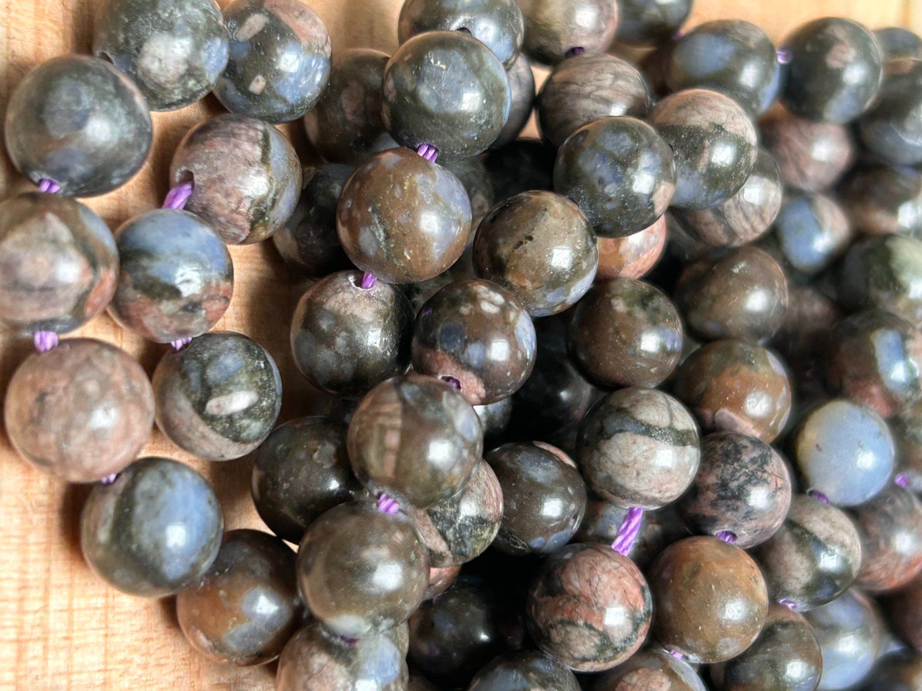 Edelsteine: Aktion!!! Strang echte blue Pink Jasper Kugeln 8 mm – Neu und originalverpackt aus Niederrohrdorf von Ytobi 4