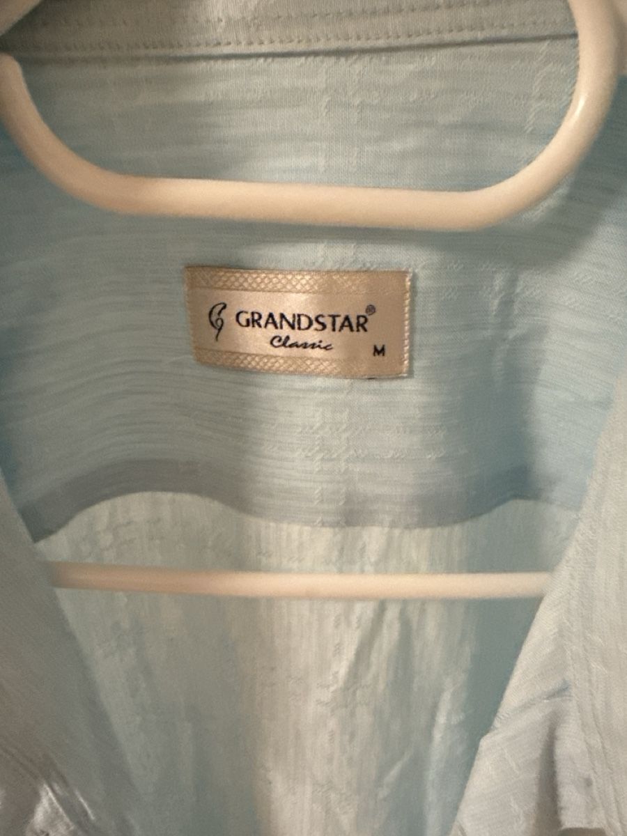 Camicie: Herren Hemd kurzarm GRANDSTAR Grösse M hellblau – Usato da Netstal venduto da Oezi88 2
