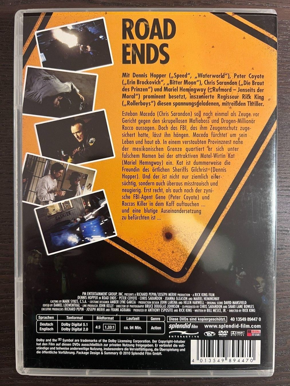 Alle DVDs: Road Ends – Gebraucht aus Zürich von FilmFreunde 1