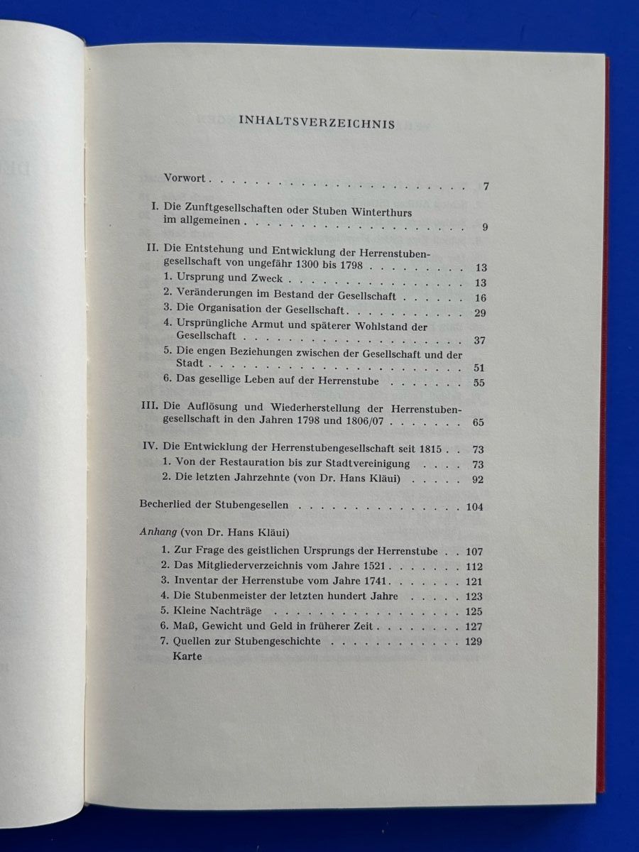 Bücher: Die Gesellschaft der Herrenstube zu Winterthur. 1956 – Gebraucht aus Adliswil von buch_und_kunst 2