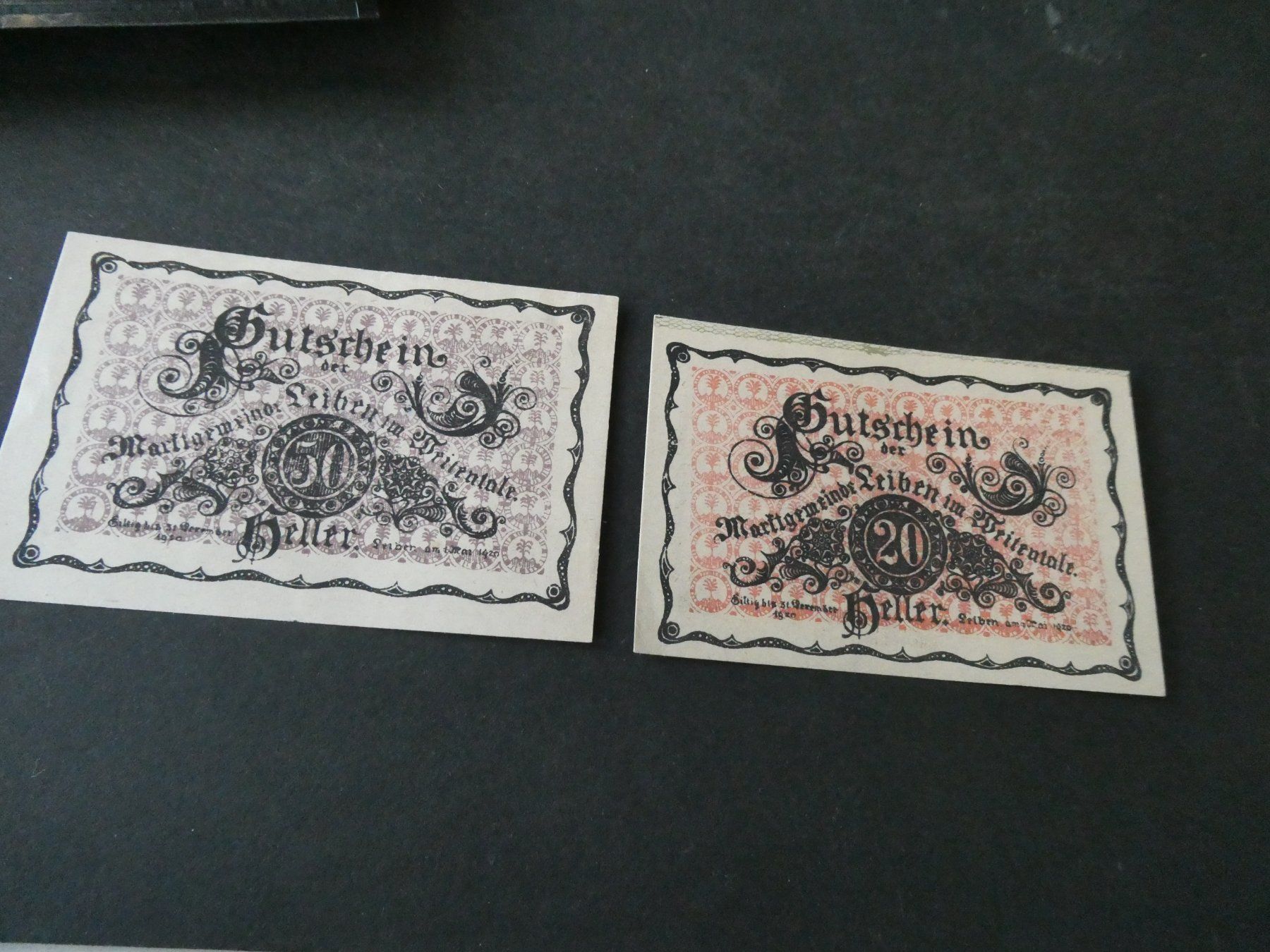 Banconote: Oesterreich, Leiben - Notgeldscheine – Usato da Hinterforst venduto da Rohusri