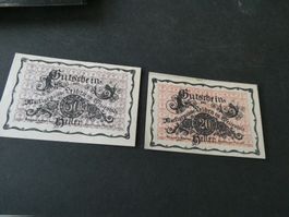 Oesterreich, Leiben - Notgeldscheine