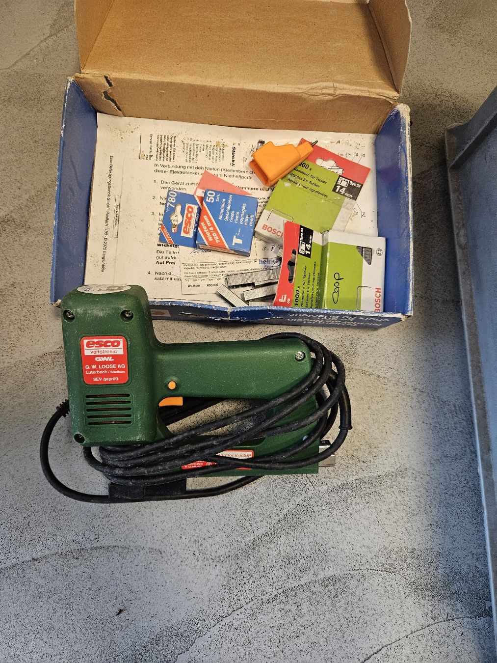 Alle Maschinen: Elektronischer Tacker – Gebraucht aus Tagelswangen von feger2