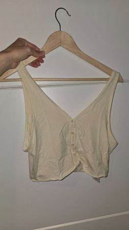 Weisses Croptop