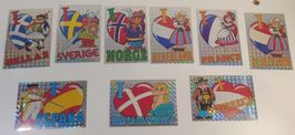 Panini FantaSticker / Sticker aus den 80er Lot Länderwappen