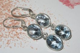 Ohrringe * BLUE TOPAS * 925 Silber
