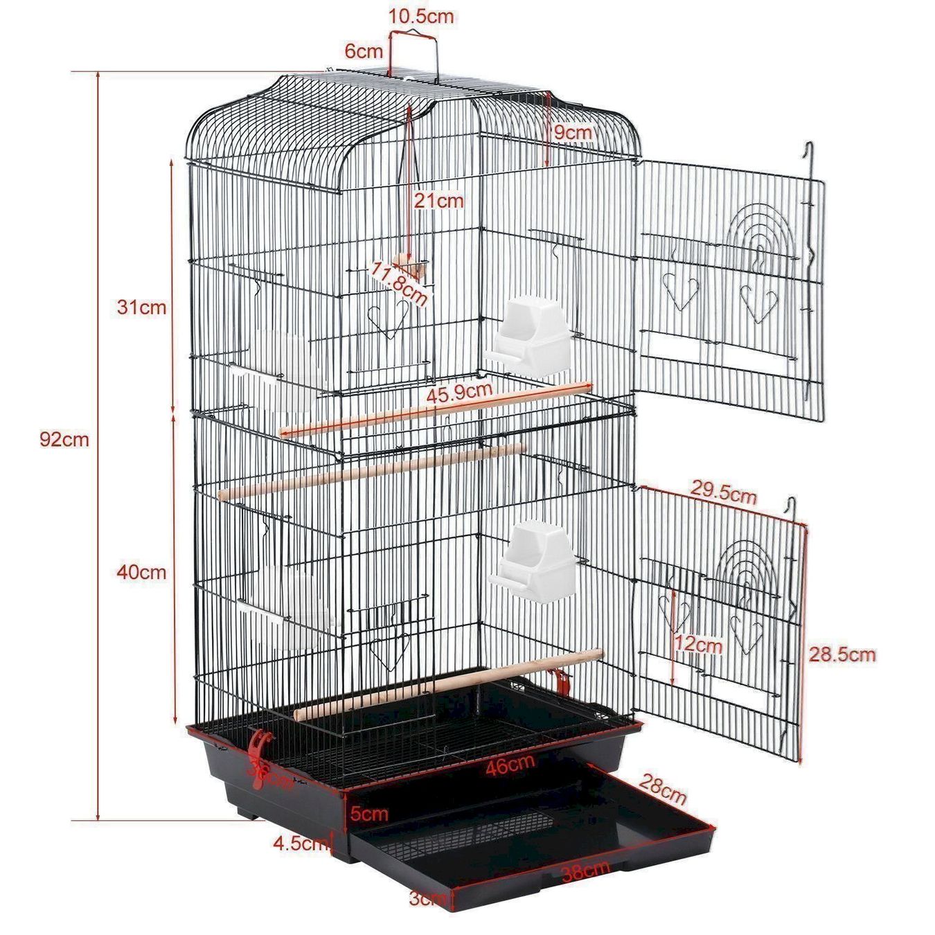 Käfige, Transport & Sicherheit: Vogelvoliere Vogelkäfig Vogelhaus – Neu und originalverpackt aus Bottighofen von zaap 2