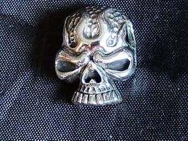 Silber Skull Totenkopf Anhänger / Crâne