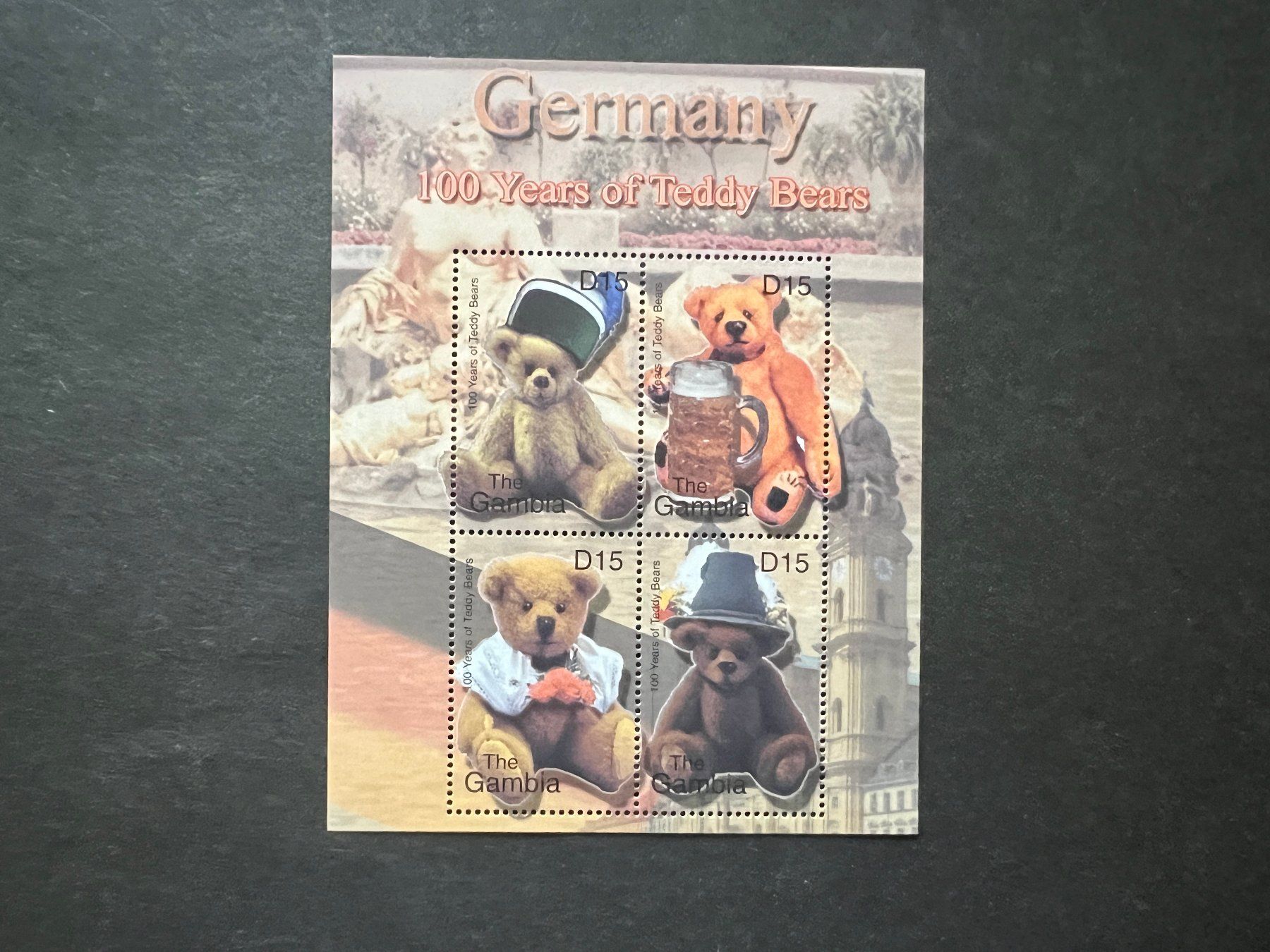 Alle Briefmarken: 2002 Grenada Teddy Bären Block  ** (A247) – Neu (gemäss Beschreibung) aus Hinwil von Sidi4