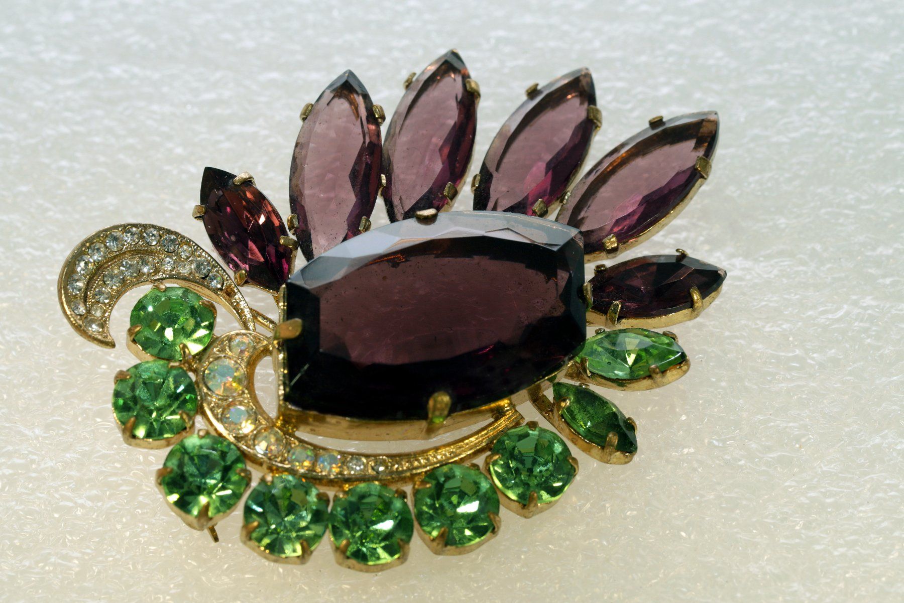 Spille & Fermagli: Broche vintage quartz améthyste – Nuovo (secondo la descrizione) da Fontenais venduto da Aube-sauvage.2