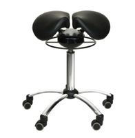 Sattelhocker mit Swing-Mechanismus SCHWARZ