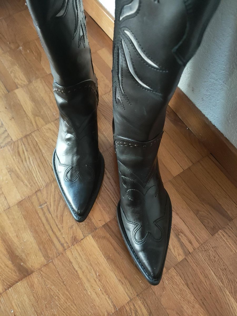 Scarpe da donna: Schwarzer Lederstiefel Grösse 38 – Usato da Weinfelden venduto da sab_s5d9 3