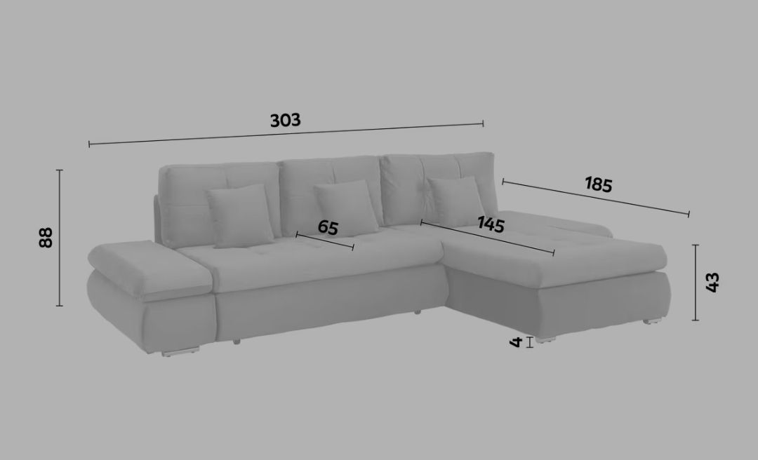 Sofas: Sofa mit Bettfunktion – Neu (gemäss Beschreibung) aus Safnern von Schrankwerk 3