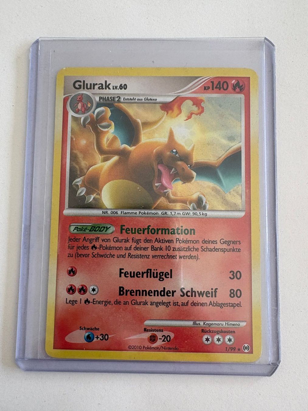 Pokémon Carte collezionabili: Glurak lv.60 1/99 Rare HOLO – Usato da Petit-lancy venduto da Jototti