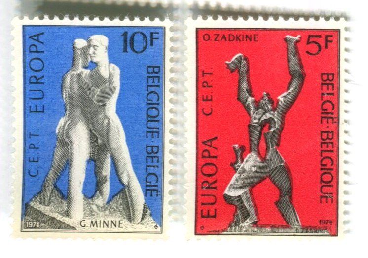 Tutti i francobolli: Briefmarken "Skulpturen". Belgien – Nuovo e nell'imballaggio originale da Basel venduto da Butsch5