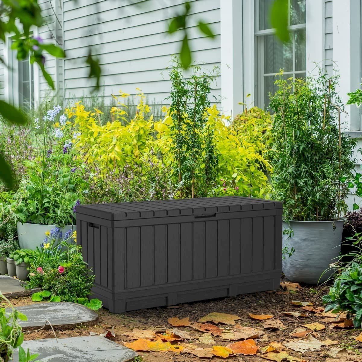 Keter Auflagenboxen: Keter Kentwood 350L Terrassenbox graphit – Neu und originalverpackt aus Bottighofen von zaap 2