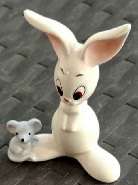 Hummel Statuette: Seltene Figur von Göbel "Hase mit Maus" – Usato da Eiken venduto da jej_89h8 2