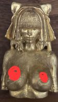 Goldfarbene Büste einer Frau (Statue), brandneu