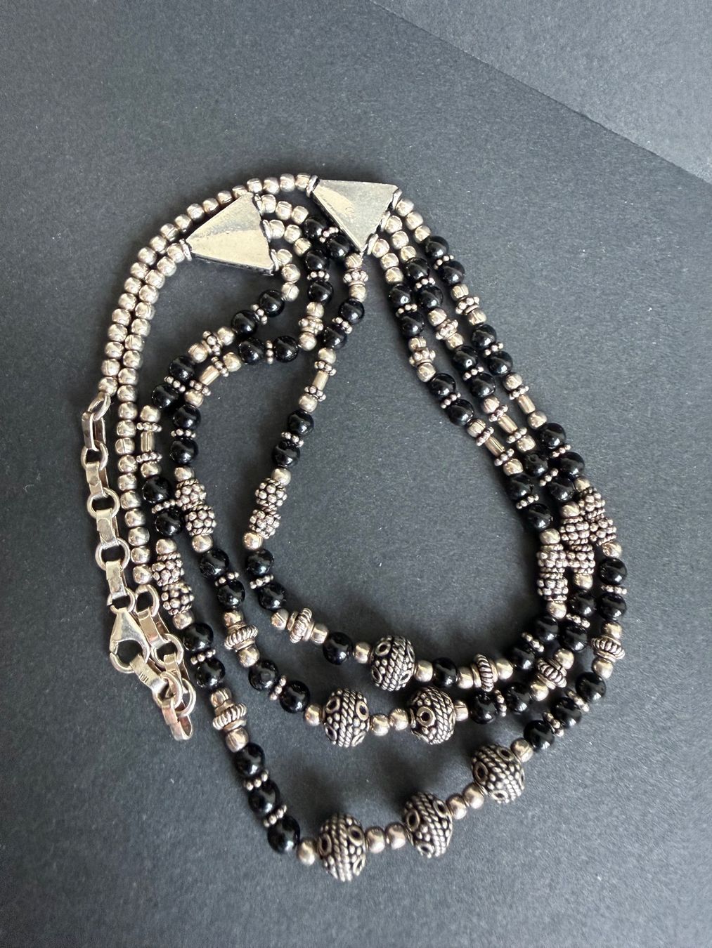 Ketten: Silber Kette mit Onyx 925 – Gebraucht aus Spiegel b. Bern von Rogger72 5