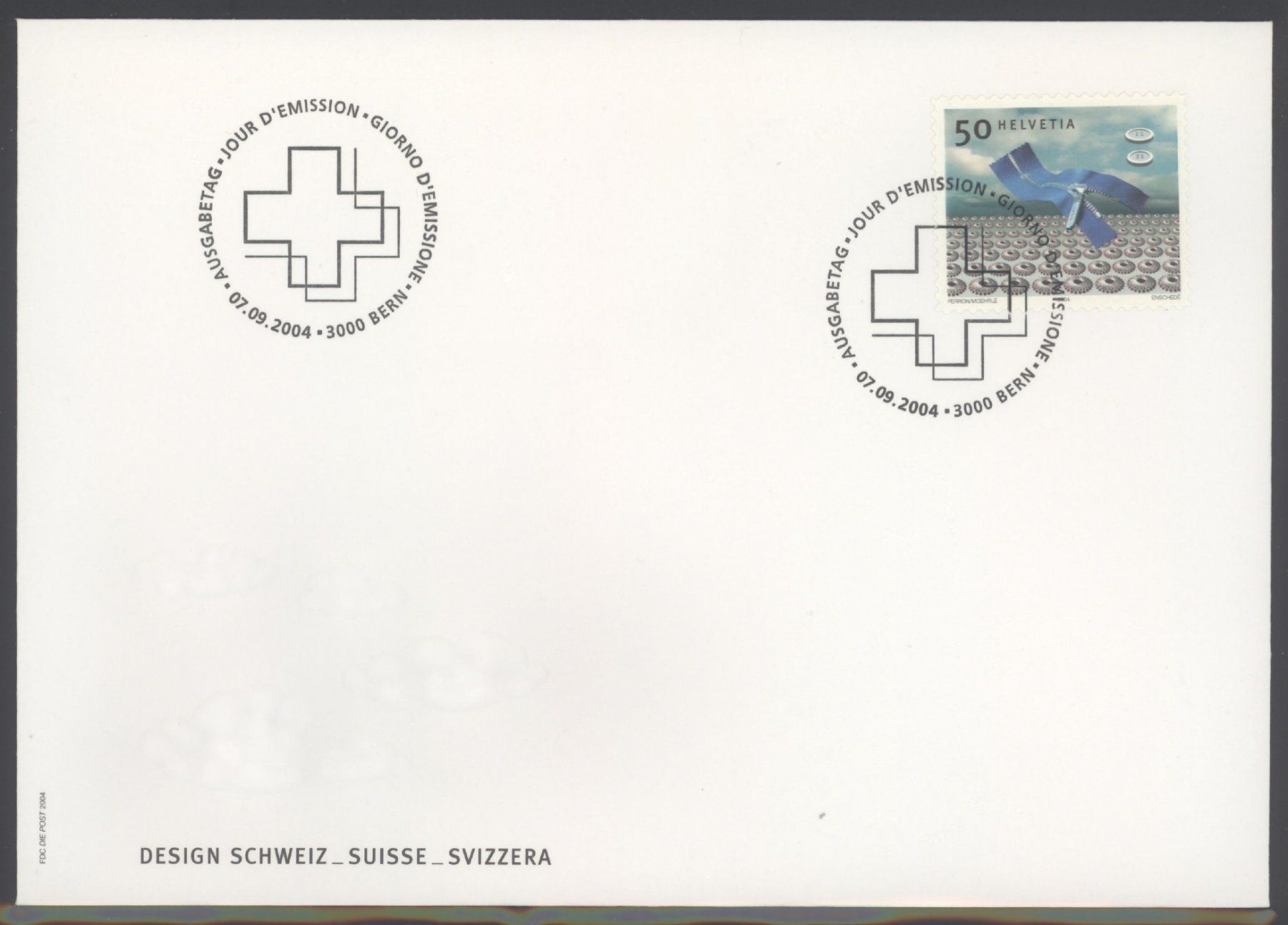Alle Briefmarken: 2004, FDC, Dauermarke Design-Klassiker – Gebraucht aus Willisau von Vollstempel