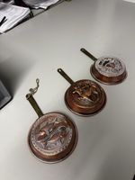 3 Kupferfarbigpfannen Sternzeichen Wanddekoration Set 