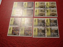 Satz Abbaye de St Maurice, 2015, FDC + Lose 4erblock ET-o
