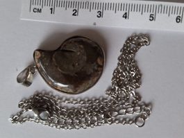Fossil Anhänger Ammonit Halskette (4)