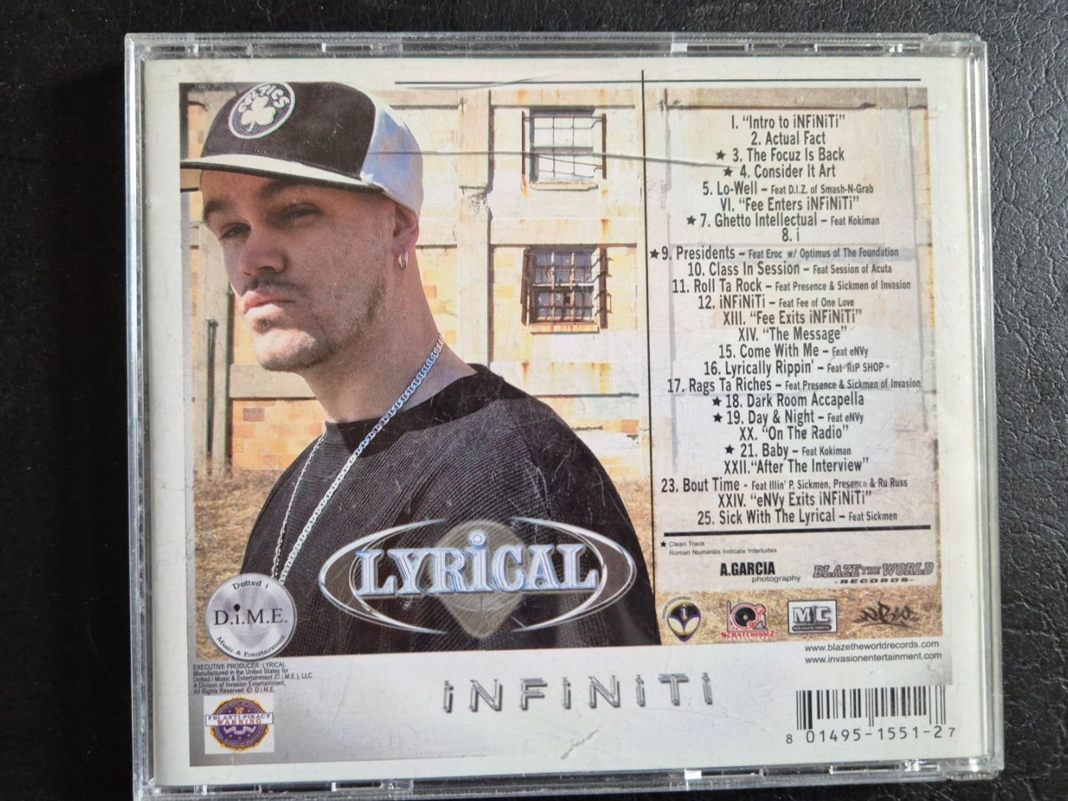 CD: Lyrical Infinitii US Rap CD Album - Boston Mass – Usato da Zürich venduto da haitimarasa 2