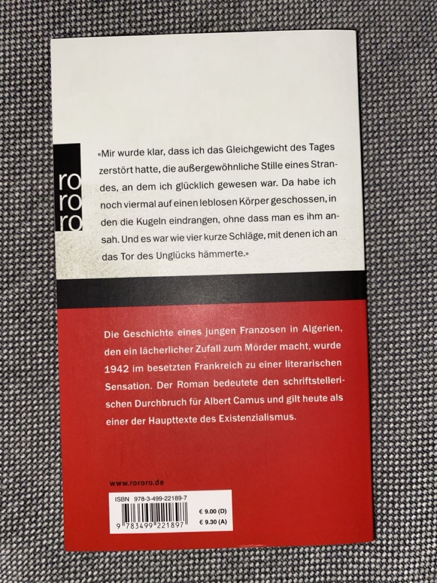 Livres: Albert Camus - Der Fremde – D'occasion à Schmerikon par tam_k9vb 1
