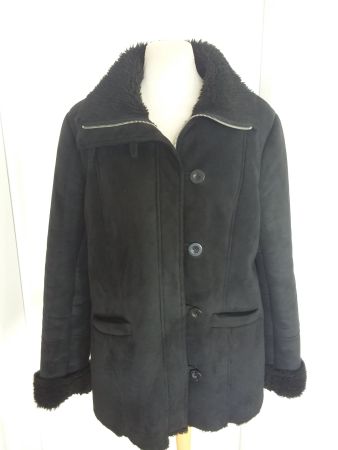 BIAGGINI warme Jacke, Wildlederlook, Gr 40