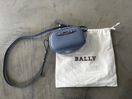 Borsa a tracolla BALLY pelle blu con sacca nuova