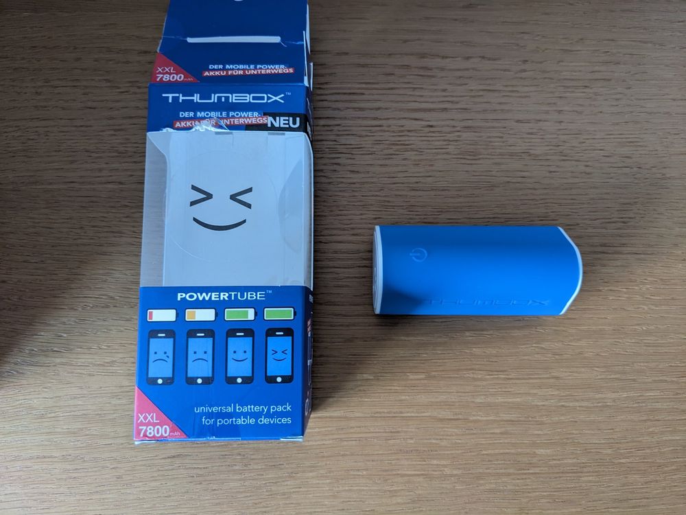 USB Powerbank Thumbox (7800 mAh) (Gebraucht) in Wängi für CHF 1 – mit ...
