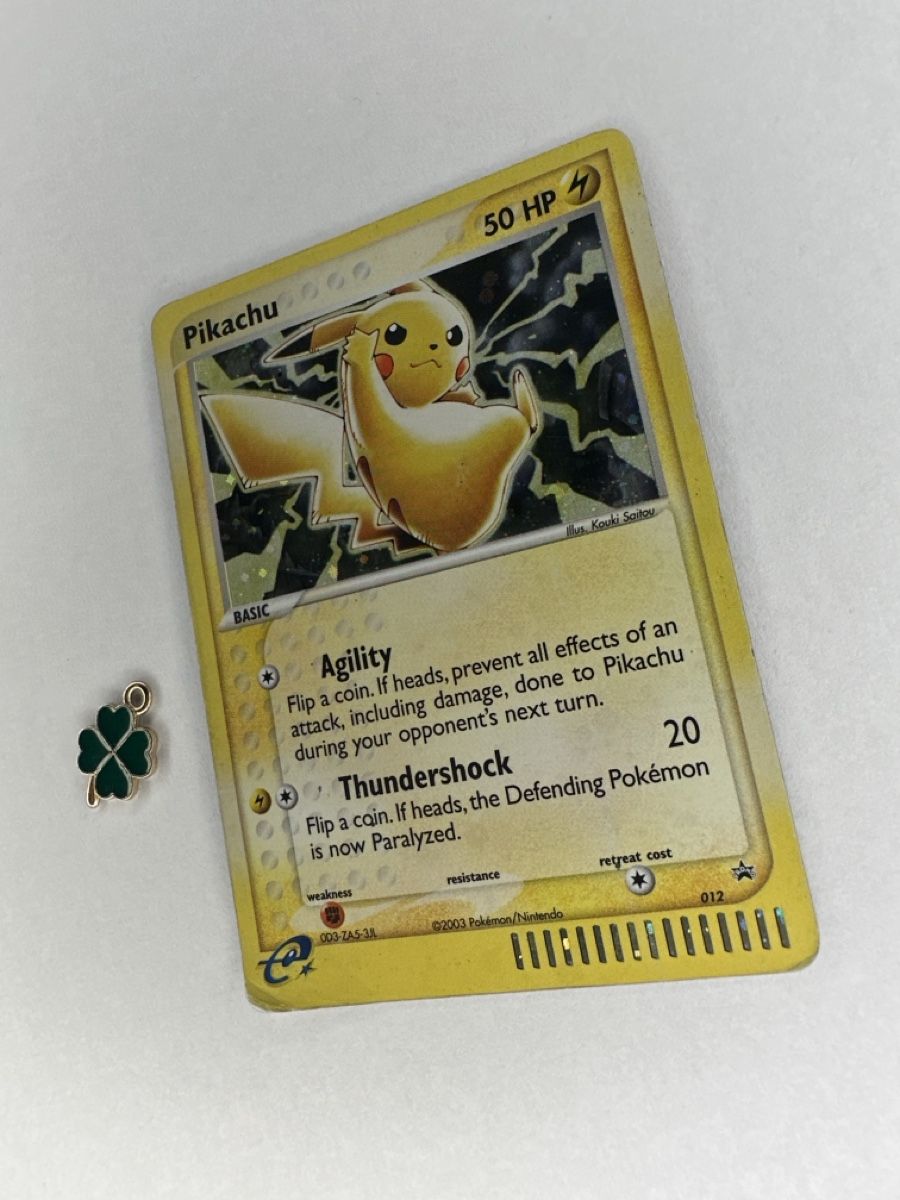 Pokémon Carte collezionabili: Pikachu 012 Black Star Promo Holo Nintendo 2003 E Reader – Usato da Uster venduto da Neonschwarz 1