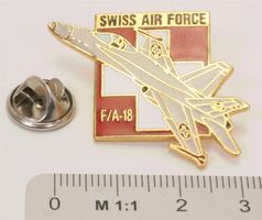 Swiss Air Force-Pin F/A-18 Rare