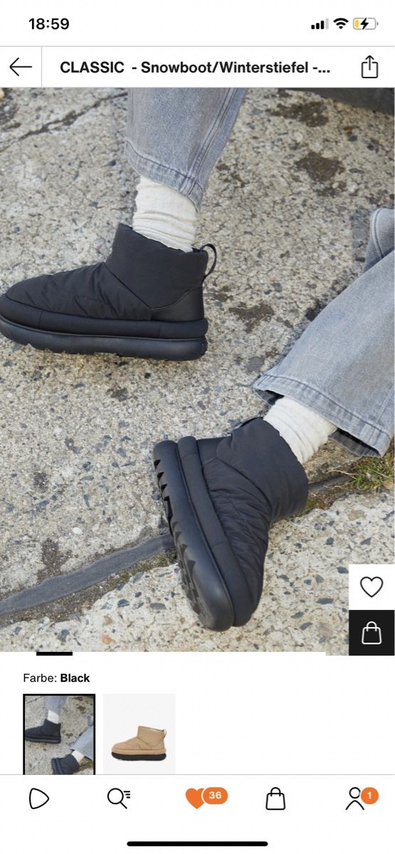 Ugg Damenschuhe: Schwarze classic UGG in Grösse 36, perfektem Zustand – Neu (gemäss Beschreibung) aus Zürich von ten_dhq7 1