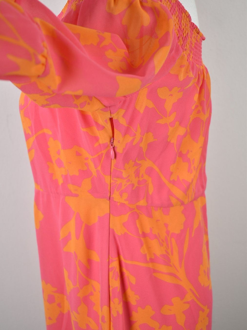 Comma Vestiti: Comma Chiffon Kleid, Gr.40, rosa/orange – Usato da Nürensdorf venduto da 2ND_STORY 5