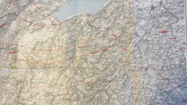 Landkarten & Atlanten: LAUSANNE 1912 Manöver Armee Manoeuvres – Gebraucht aus Krattigen von markus63 3