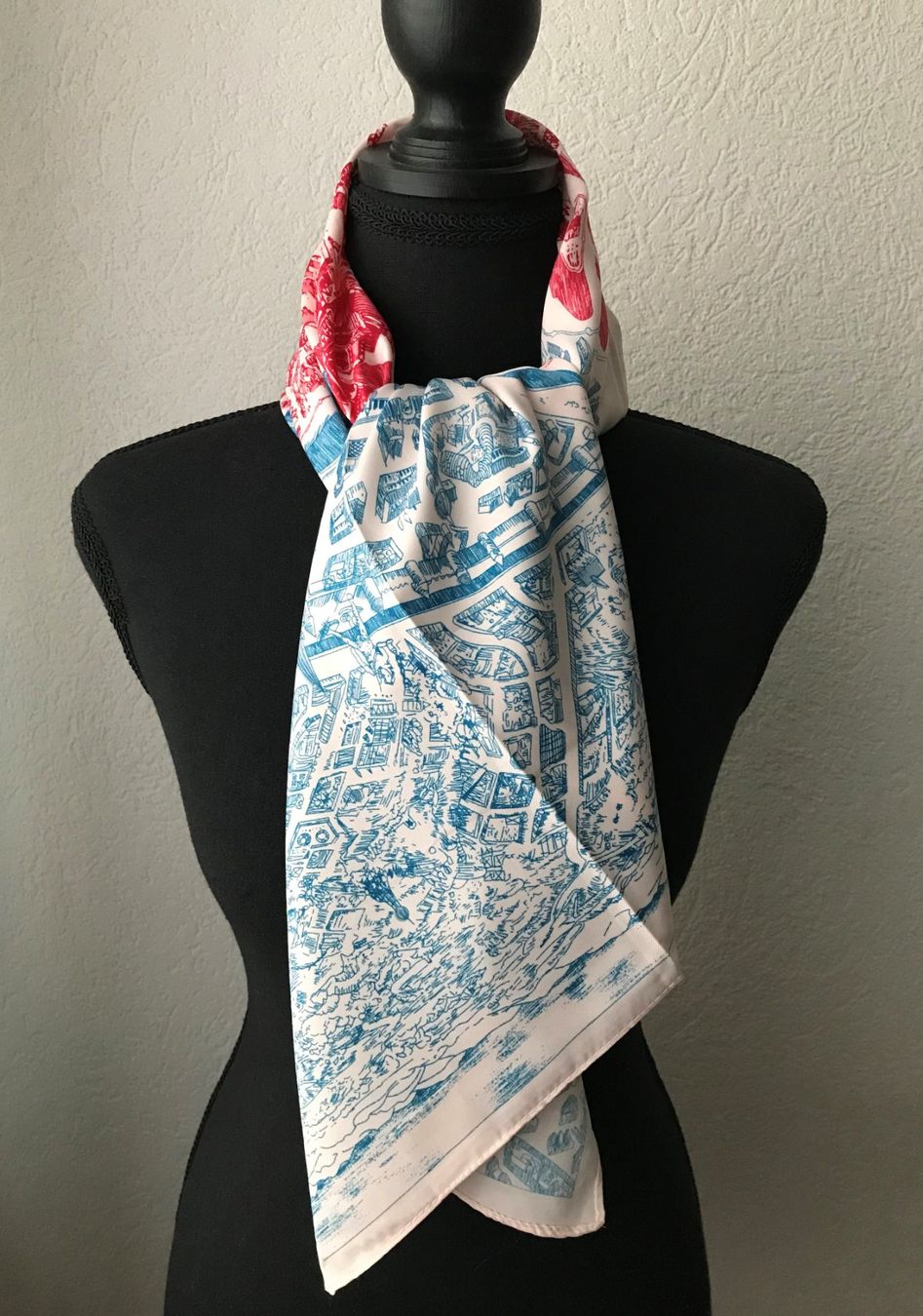 Foulards, Tücher & Schals: Schal Foulard Halstuch Stadtplan – Neu und originalverpackt aus Laufen von flowerfan 3