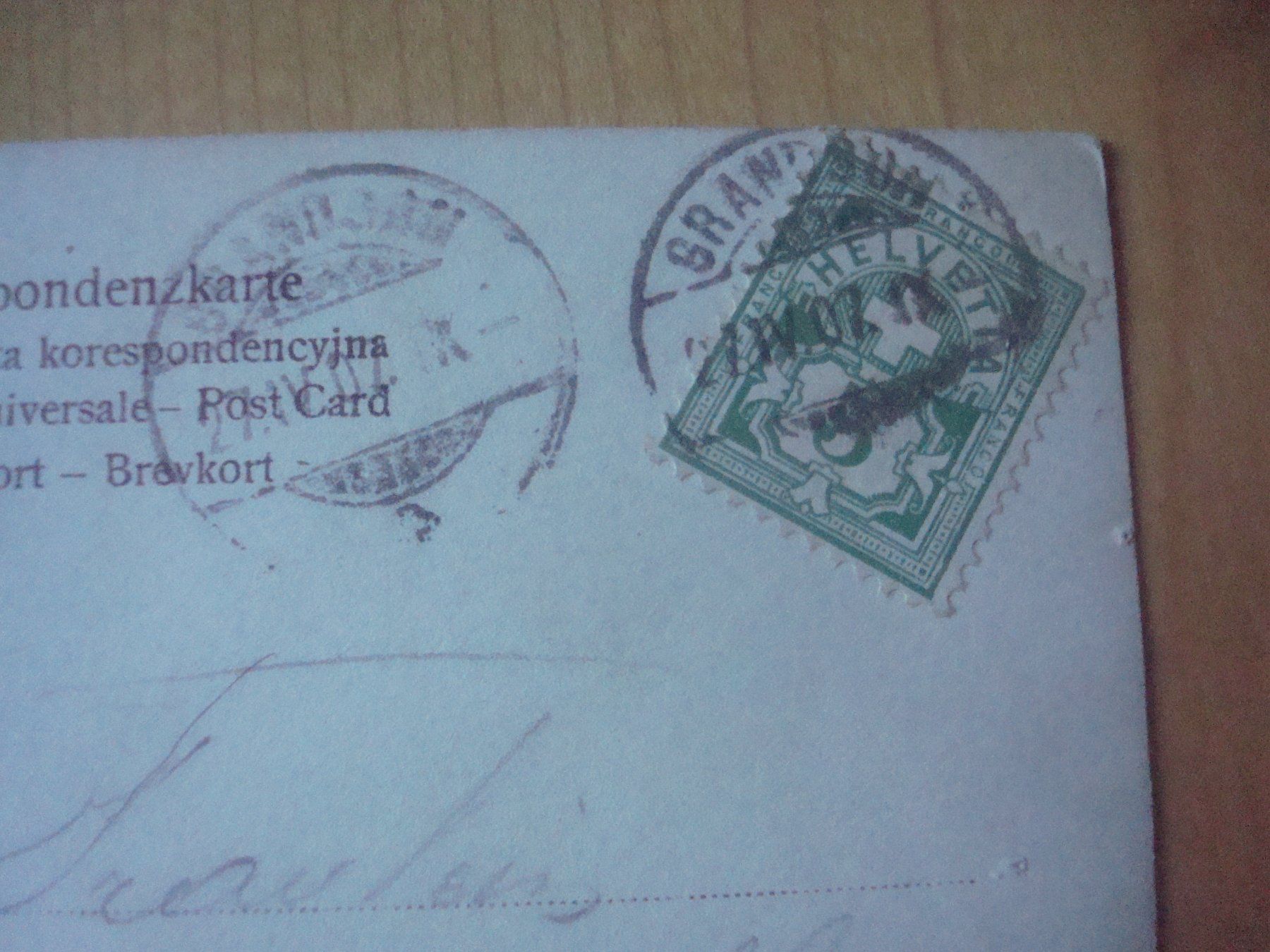 Cartoline postali: No 11 Kitsch Postkarten Stempel 1907 Grandson – Usato da Gordola venduto da Polentaefung 2