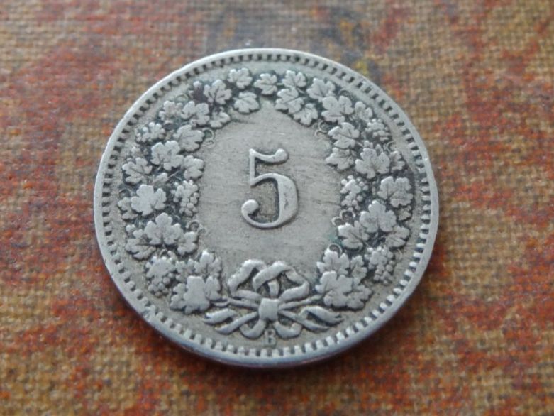 Tutti le monete: 5 Rp. 1913 – Usato da Romanel-sur-Lausanne venduto da Swift13 1
