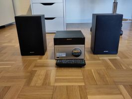 Micro-chaîne Sony CMT-SBT20B avec enceintes et télécommande