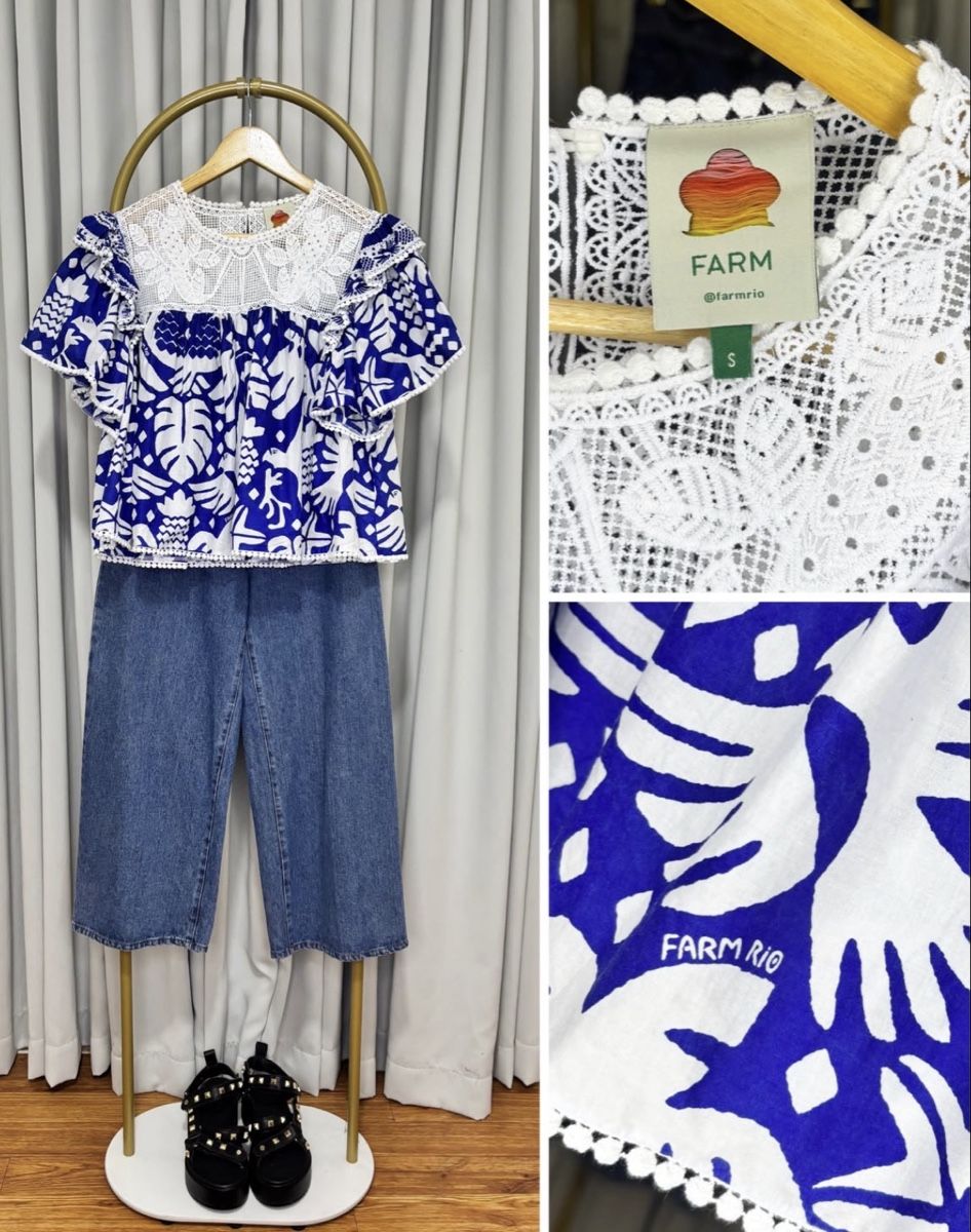 Farm Rio Blusen: Farm Rio Blue Blouse – Gebraucht aus St.Josefen von lop_lh8d 1