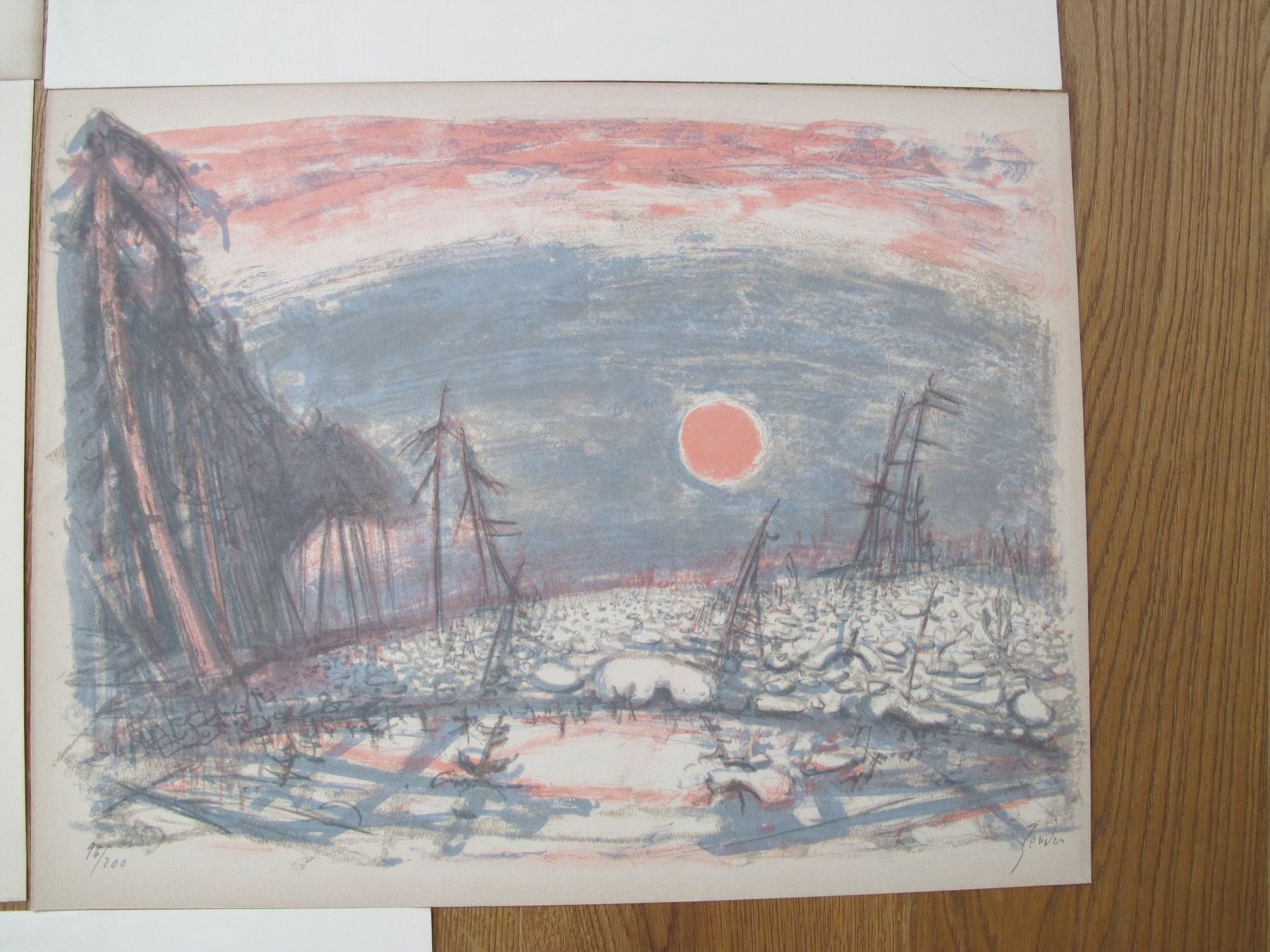 Grafica & Litografie: Stauffer/Zender/Gut/+ 2  handsignierte lithos – Usato da Wädenswil venduto da Turusukko 4