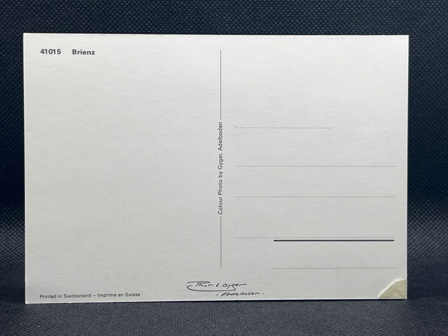 Cartoline postali: Brienz – Usato da Widnau venduto da Brusi9 1