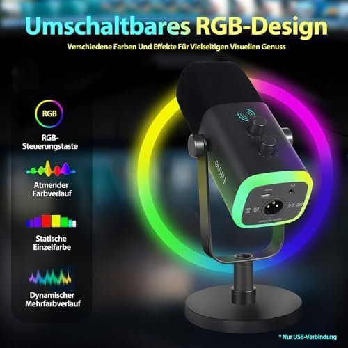 Microphones: Gaming Mikrofon Streaming Podcast Studio USB Dynamisch – Neuf avec emballage d'origine à Hundwil par pak_7zvn 6
