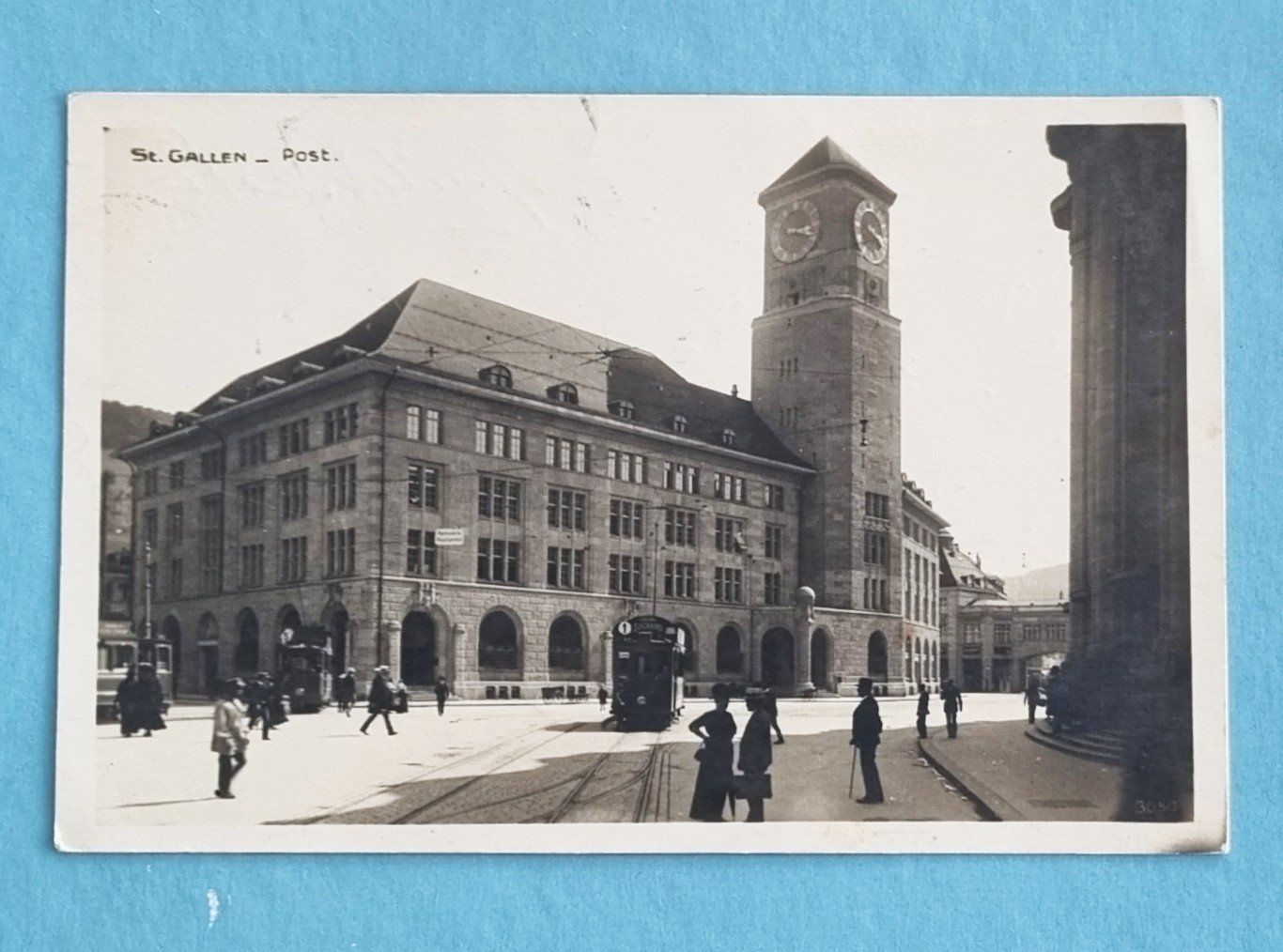 Cartes postales: St. Gallen - Strassenbahn bei der Post - 1926 – D'occasion à Rothrist par RROENK