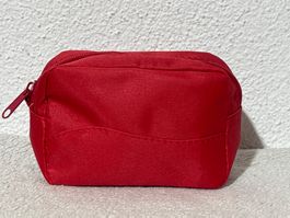 Kleines Necessaire rot mit Reissverschluss